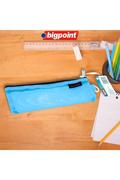Bigpoint Blue Large Chamber Pen - Bag Hanging with Hanger, Mesh Type