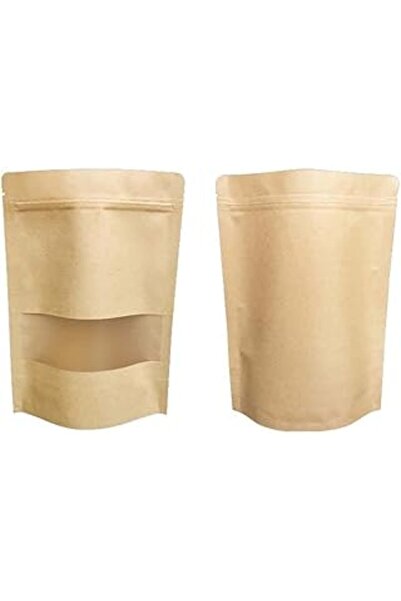 eposet 50 Pieces of Paper Doypack with Window - 11X18,5