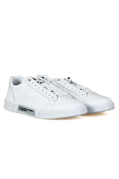 Hammer Jack Basel Hammerjack Genuine Leather Men's Casual Shoes-white