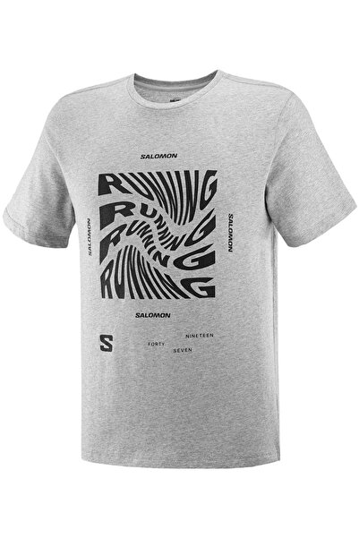 Salomon Running Graphic Ανδρικό T-Shirt - Μαύρο
