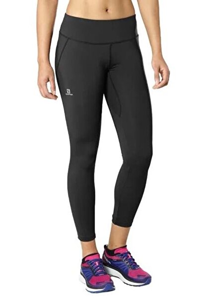 Salomon Γυναικείο κολάν Agile Long Running L40125900 ΜΑΥΡΟ