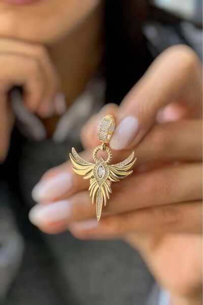 SEYHAN KUYUMCULUK Anka Kuşu Charm Altın Kolye Ucu