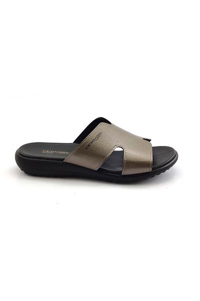 Ceyo Palermo-2 Anatomical Slippers-Platinum