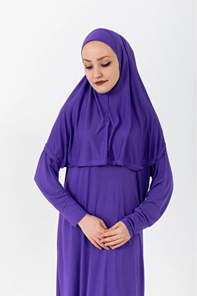 Kutay Collection Tek Parça Namaz Elbisesi Düz Renk