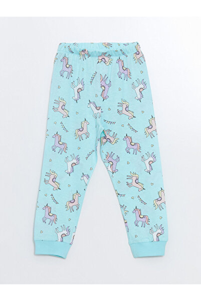 LC Waikiki Crew Neck Printed Girl's Pajama Set