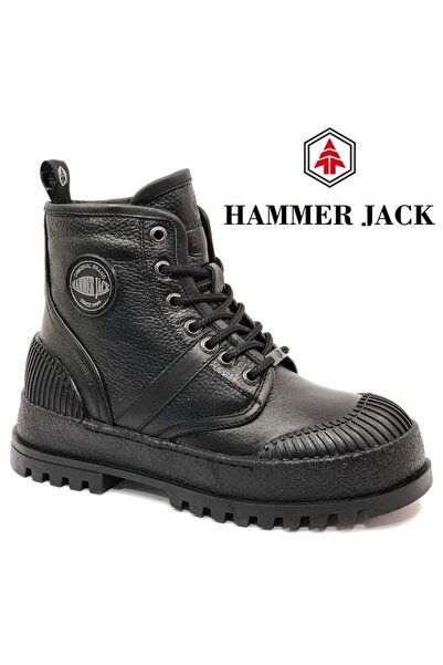 Hammer Jack 102-24605-Z Theresa Δερμάτινες Unisex Μπότες ΜΑΥΡΟ