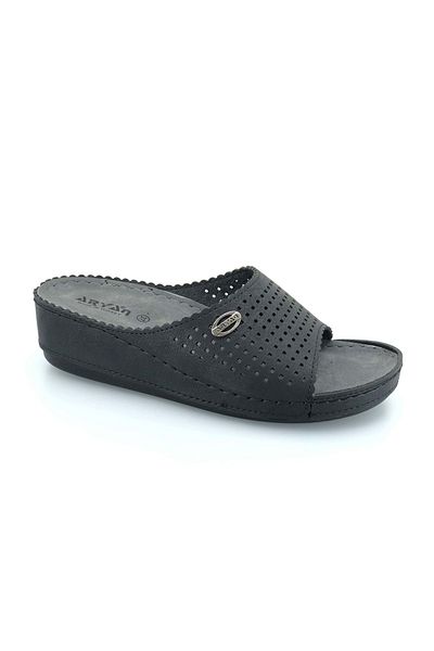 Kids Club Shoes Aryan 09-067 Γυναικείες Ορθοπεδικές Παντόφλες ΜΑΥΡΕΣ