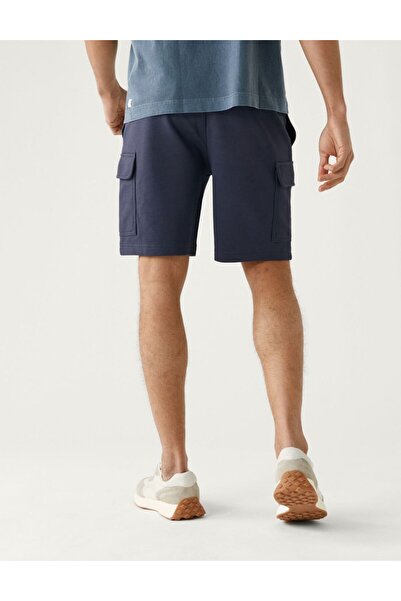 Marks & Spencer Saf Pamuklu Örme Kargo Şort