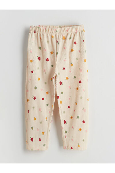 LC Waikiki Crew Neck Floral Girls Blouse and Pants 2Pcs