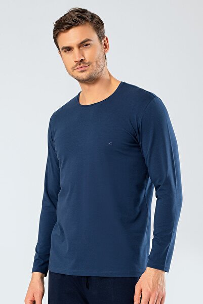 Cacharel Men's Long Sleeve T-Shirt 1333/Indigo