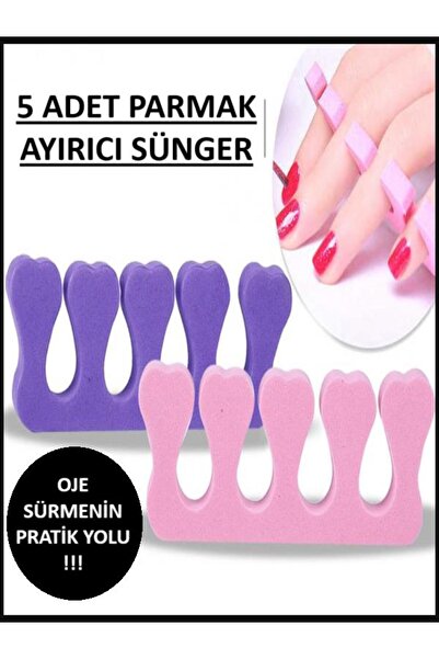 optana Parmak Ayırıcı Sünger Oje Sürme Aparatı Manikür Pedikür El Ayak Tırnak...