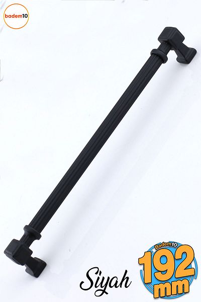 Badem10 Talas 192 Mm Mobilier Metal Negru Dungi Sertar Bucătărie Dulap Dulap 19,2 Cm Mâner Mâner