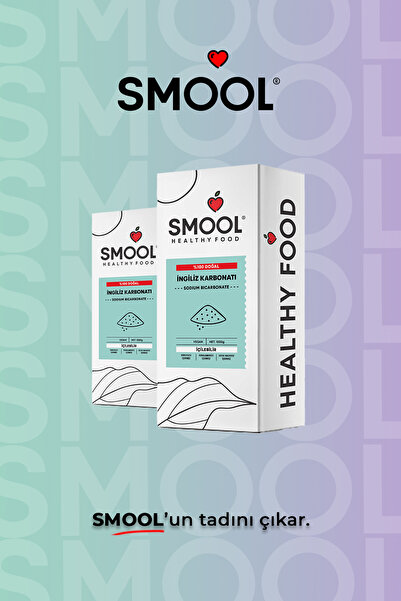 SMOOL İngiliz Karbonatı (2X1000 GR) Içilebilir Katkısız Yenilebilir Gıda Tipi Food Grade 2 Li Set