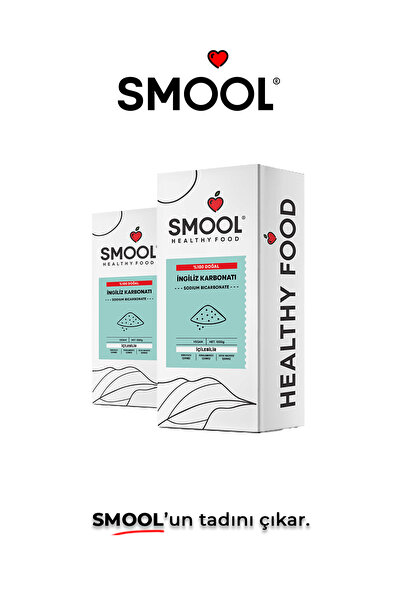 SMOOL İngiliz Karbonatı (2X1000 GR) Içilebilir Katkısız Yenilebilir Gıda Tipi Food Grade 2 Li Set