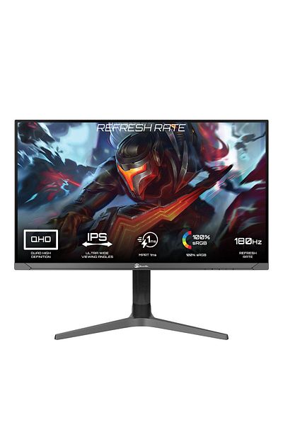 Gamertek شاشة ألعاب Blaze مقاس 32 بوصة QHD بمعدل تحديث 180 هرتز باللون الأسود