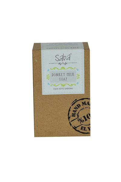 Saba صابون حليب الحمار المصنوع يدويًا بدون صابون حليب الحمار النقي 125 جرام