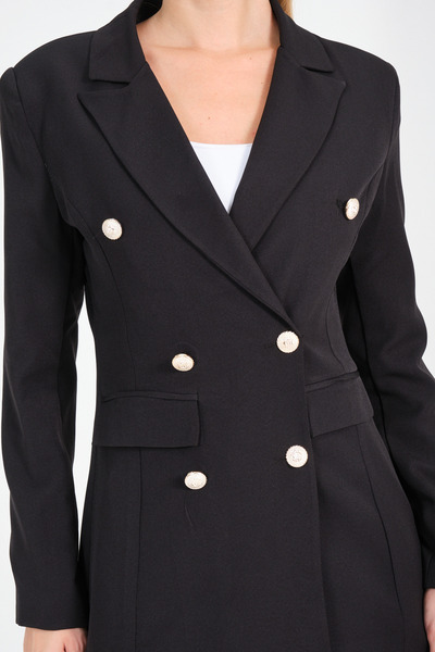 diaves Women's Blazer Jacket Belted Pocket Carrot Pants Set