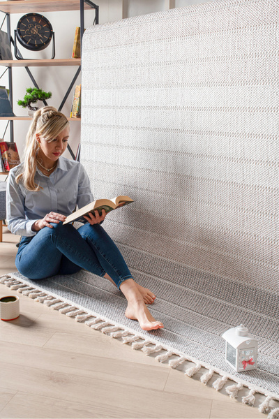 MELARİS HALI Burka Yumuşak Örgü Bukle Modern Dokuma Halı Çocuk Oturma Odası Halısı Salon Mutfak Halısı