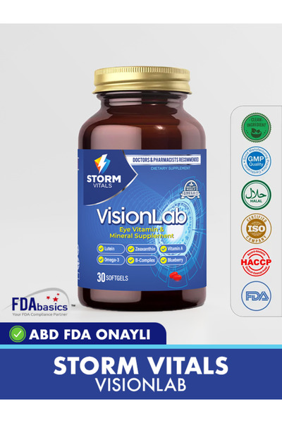STORM VİTALS Softgel Visionlab 30 يدعم صحة العين