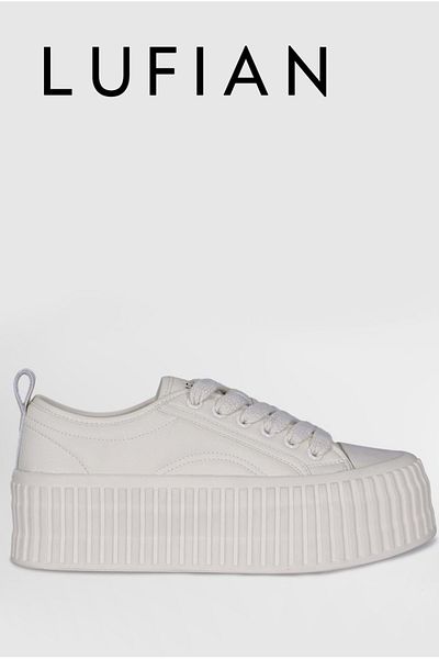 Lufian Λευκό Unisex πάνινα παπούτσια Diana - 121230013   Μοντέλο
