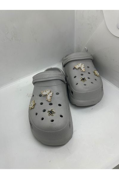 GENÇ Non-Slip Sole - Butterfly Stone Cros Sandelet Slippers