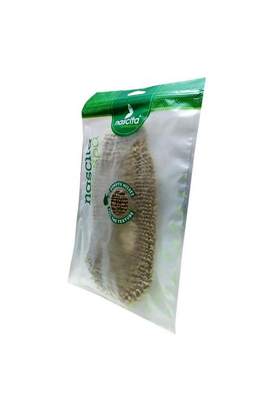 nascita Spa Pumpkin Sisal Cotton Fiber Elastic Pouch 12cm X 23cm