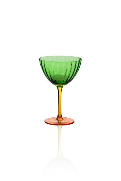 The Mia Green 240 ml Glass Ice Cream Bowl