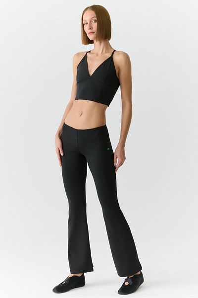 Urban Beat VIVIANNE Jambiere negre moi, cu picioare evazate, pentru femei