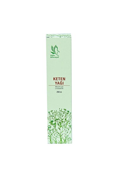 Doğan Baharatçılık Keten Yağı 250 ml Doğal Saf Cam Şişe