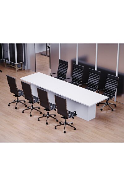 Mahmayi طاولة اجتماعات أنيقة، طاولة اجتماعات مكتبية، طاولة غرفة اجتماعات - بي...