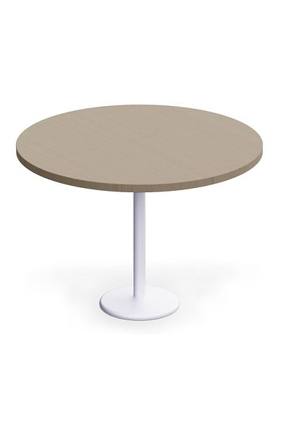 Mahmayi Round Pantry Table, Simple Modern Design Coffee Task for Home Office, (120 cm Dia, Linen)