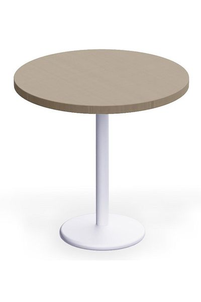 Mahmayi Round Pantry Table, Simple Modern Design Coffee Task for Home Office, (80 cm Dia, Linen)