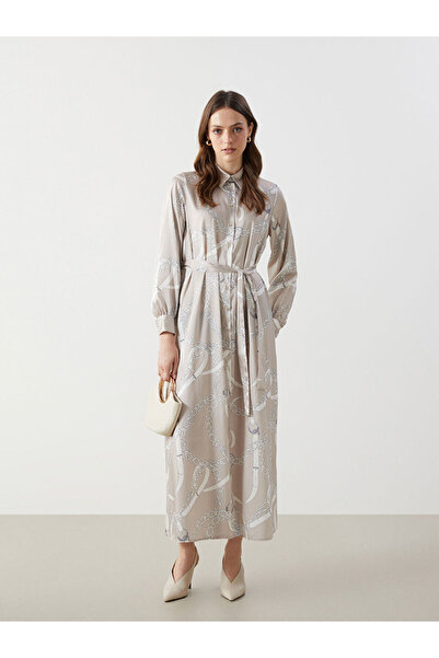 LC Waikiki Patterned Women's Shirt Dress