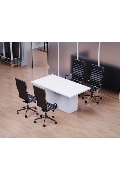 Mahmayi Ultra-Modern Conference Table for Conference Room, Meeting and Conference Room Table-White, 180CM