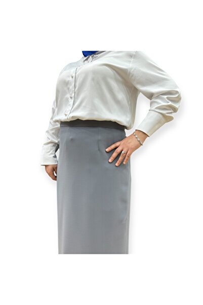 Genel Markalar Düz Arkası Pile Detaylı Kalem Etek