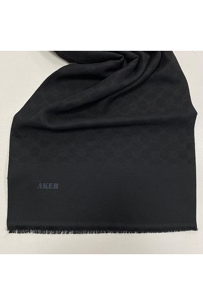 Aker Elegance Monogram Black Shawl1090100-911