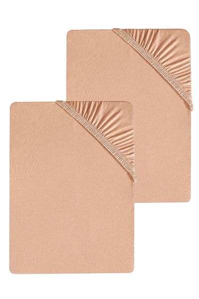 COTENCONCEPT 2 Plain Cotton Single Sheets 120 X 200 X 30 cm Elastic Combed Cotton Sheets