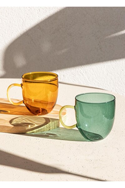 The Mia Borosilikat Cam Kupa Amber 450 ml Brd0133