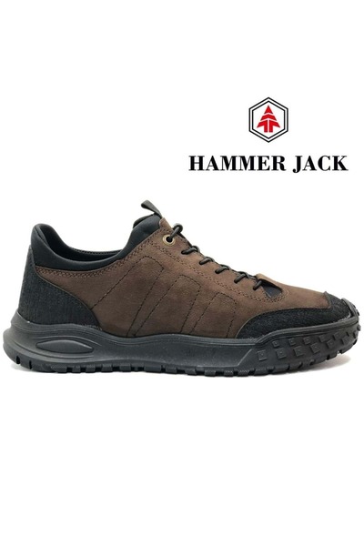 Hammer Jack 102-24805-m Henley Genuine Leather Casual Men's Shoes Brown