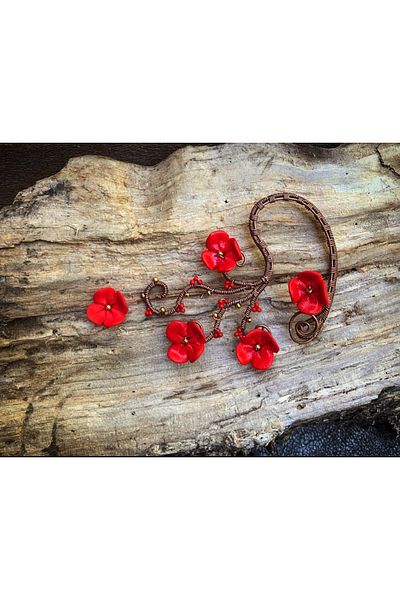 MODA Ear Wrap Copper Wire Wrap Earrings