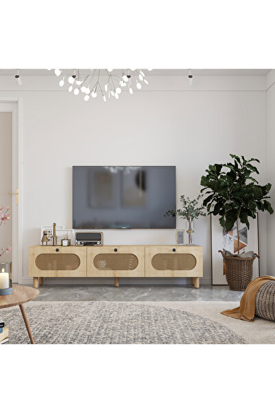 MERT SERT MOBİLYA Elena Hazeran 180cm Tv Sehpası, Tv Ünitesi, İskandinav Tv,...