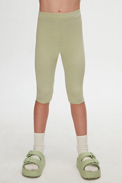 LOVETTI Πράσινο κοριτσίστικο καλσόν Basic - Κάπρι Κάτω από το Γόνατο