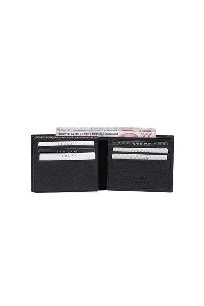 Tergan Black Genuine Leather Men's Wallet - S1Ce00001648-A41