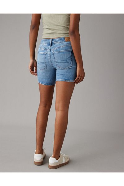 AMERICAN EAGLE AE Next Level Low-Rise Skinny Bermuda Denim Short