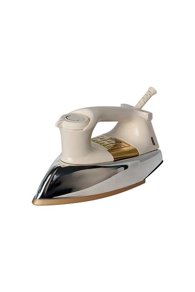 General Supreme Dry Iron, Ceramic Soleplate with Gold Coating, 1100-1300W, White