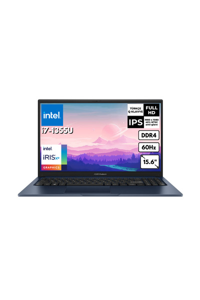 ASUS Vivobook 15 İ7-1355u 8 Gb 256 Gb Ssd 15.6" Fhd Windows 11 Pro X1504va-nj1499bt51