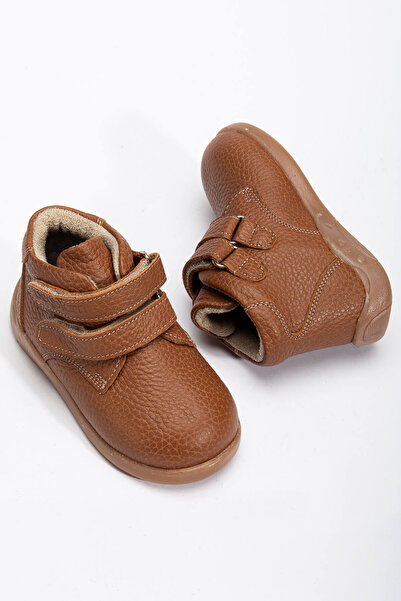 Beybium Παιδικές Μπότες Γνήσιο Δερμάτινο Μαυρίσματος - Ορθοπεδική Σόλα