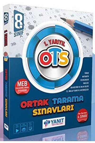 Yanıt Yayınları Yanıt Yayınları 8.sınıf 1.yarıyıl Ortak Tarama Sınavları Ots