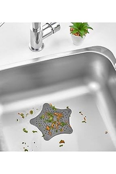 isgstore Suction Cup Silicone Non-Slip Star Sink And Bathtub Strainer Star Strainer