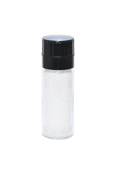 LokmanAVM Salt Black Pepper Mill Glass Salt Shaker Pebble Granular Rock Salt 100gr